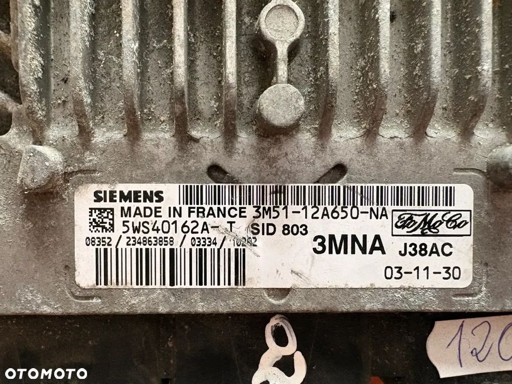 STEROWNIK SILNIKA FORD FOCUS C-MAX 3M51-12A650-NA 5WS40162A-T - 2