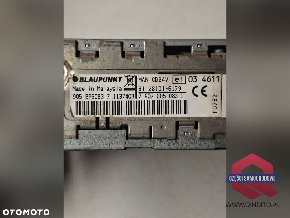 RADIO  CD  MAN  FABRYCZNE BLAUPUNKT MAN  TGX TGL - 5