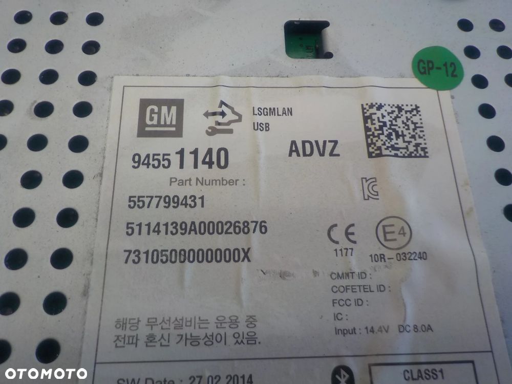 OPEL MOKKA I RADIO CD 94551140 - 3