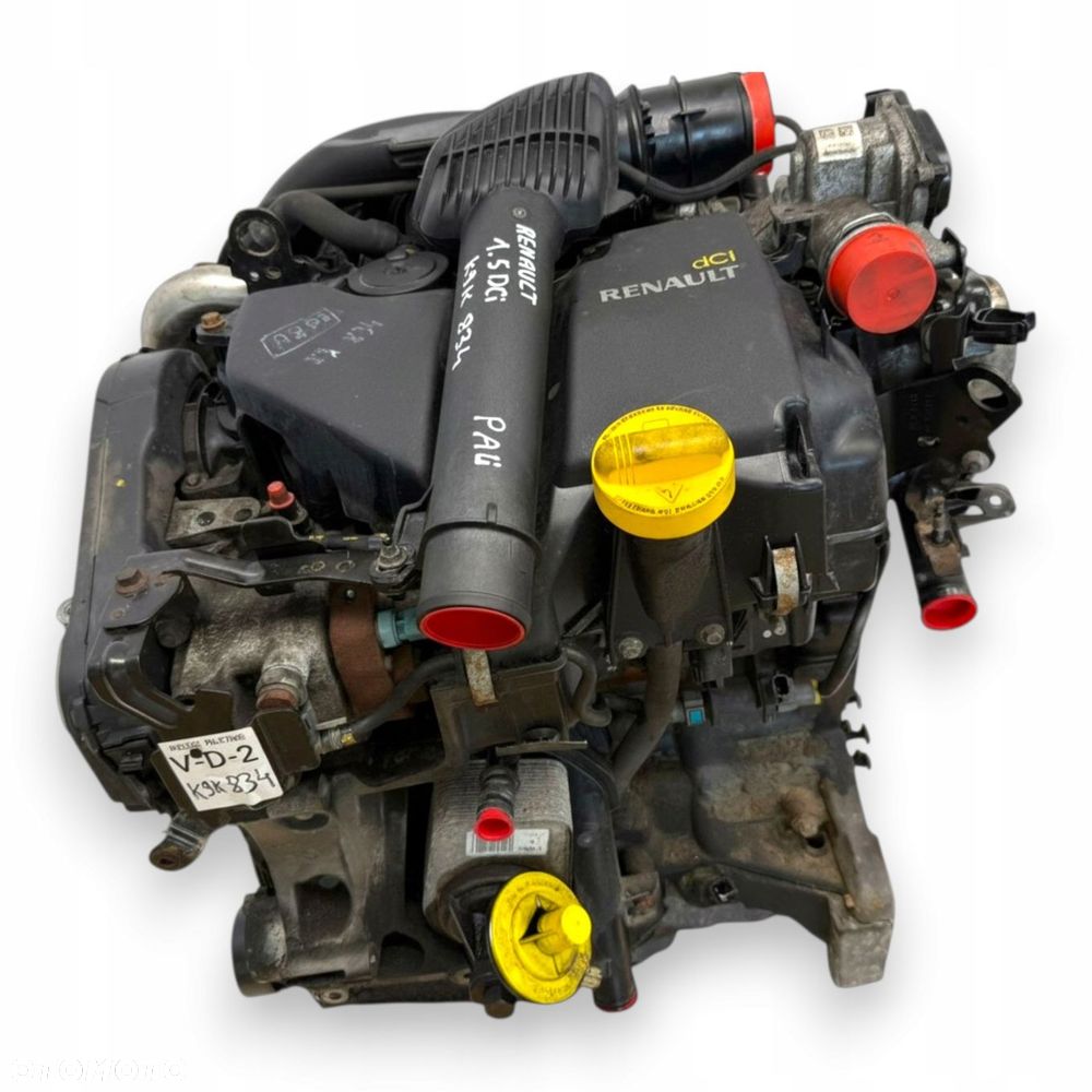 SILNIK K9K834 Renault Megane Scenic III Fluence 1.5 DCI 90KM diesel komplet - 1