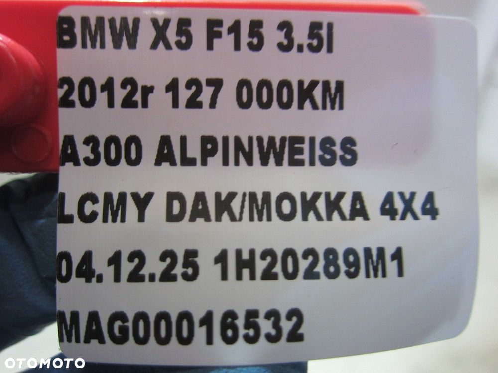 BMW X5 F15 F16 F48 WSPORNIK KLAMKI LEWEJ WKŁADKA DRZWI KLUCZYK 51217401211 - 8