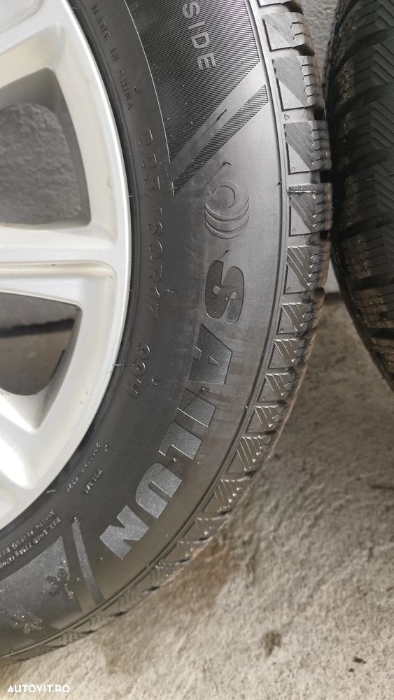 Set jante BMW KBA 48663 Aluett  8J17 Et 30 cu anvelope iarna 225/60/17 Dedicate BMW X3 F25 - 7