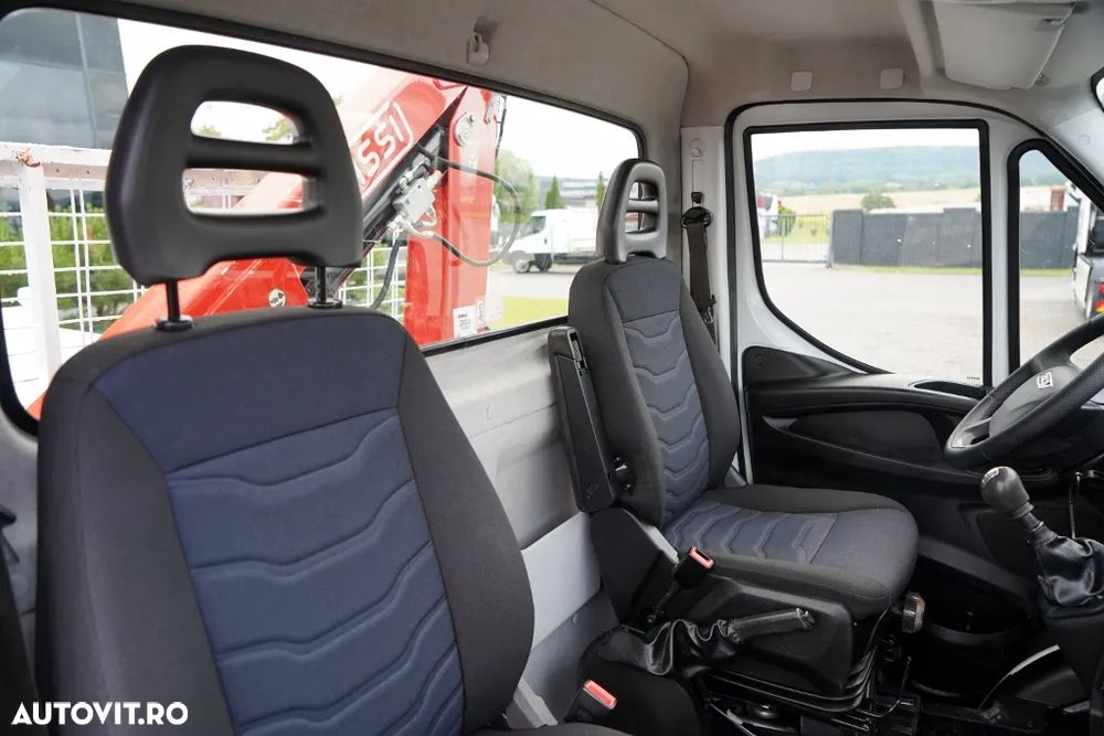 Renault DAILY 35-150 / BASCULATOR + MACARA AUTOCAR FASSI F32A / CAPACITATE DE RIDICARE MAXIMĂ 995 KG / RAZĂ DE ATINGERE 5,5 M / IMPORTAT - 34