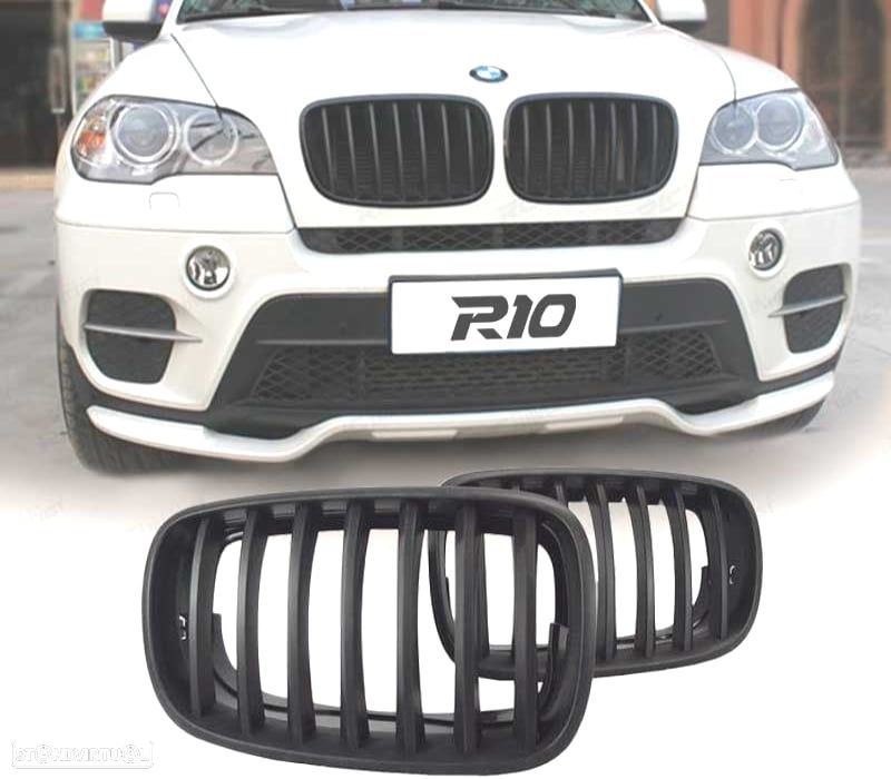 GRELHAS FRONTAIS BMW X5 E70 X6 07-14 PRETAS - 1