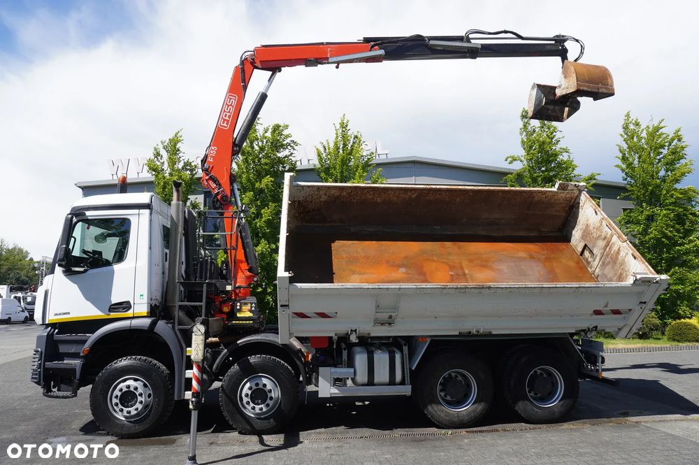 Mercedes-Benz Arocs 3236 8x4 / HDS Fassi F155A.0.22 / pilot / Wywrotka 2-stronna / Hydroburta_253412 - 12