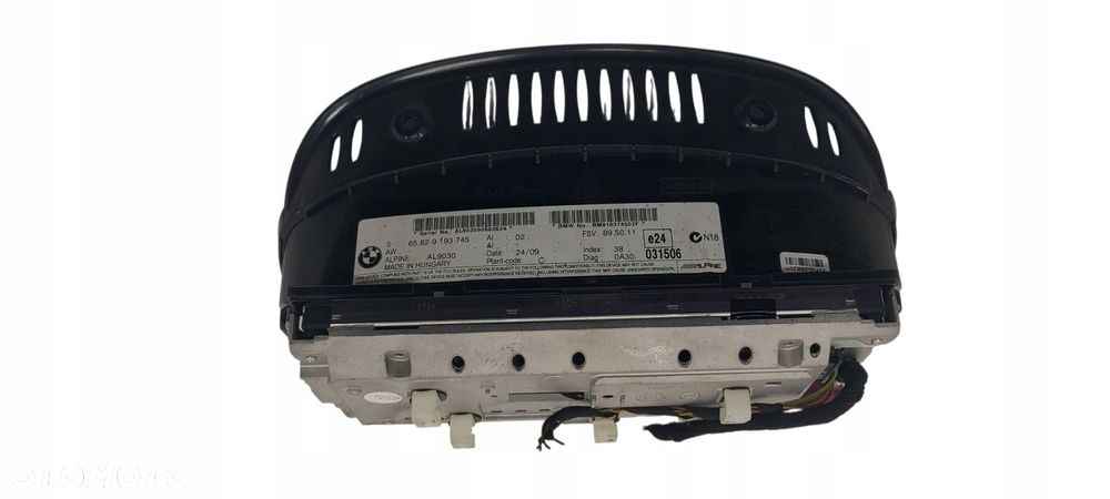Bmw E60 E61 E63 E64 E90 Wyświetlacz Monitor Ekran Radio Navi 8,8" 9193745 - 2