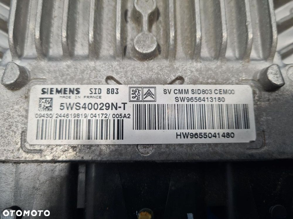 PEUGEOT 307 2.0 HDI  STEROWNIK SILNIKA 5WS40029N-T - 2