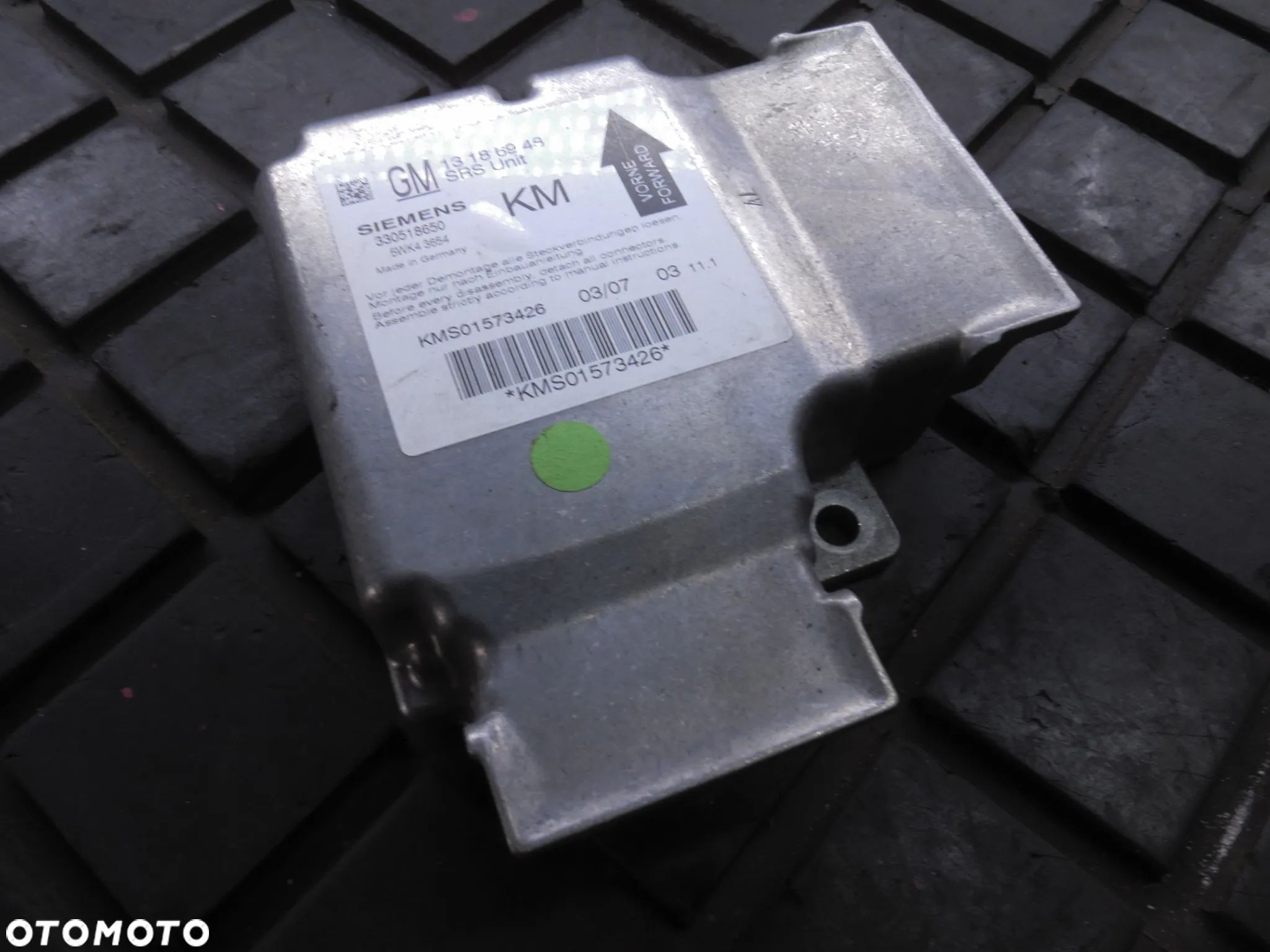 MODUŁ/SENSOR AIR BAG PODUSZEK OPEL VECTRA C 13186948 - 1