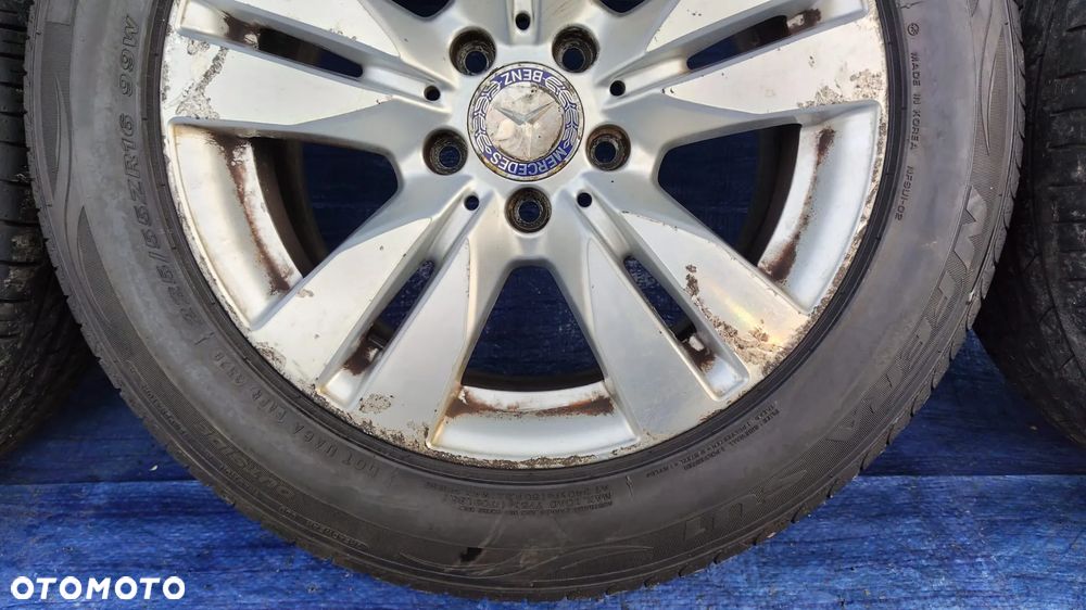 KOŁA FELGI ALUMINIOWE ALUFELGI 8Jx16 ET46 A2124010202 OPONY LETNIE NEXEN NFERA SU1 225/55R16 225 55 16 MERCEDES W212 W207 - 9