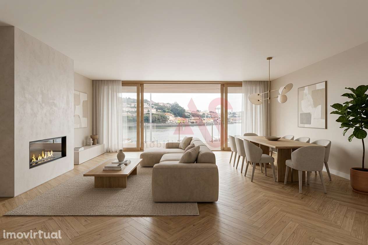 Apartamento com 3 Suítes e varanda na primeira linha do rio Douro - Grande imagem: 3/35