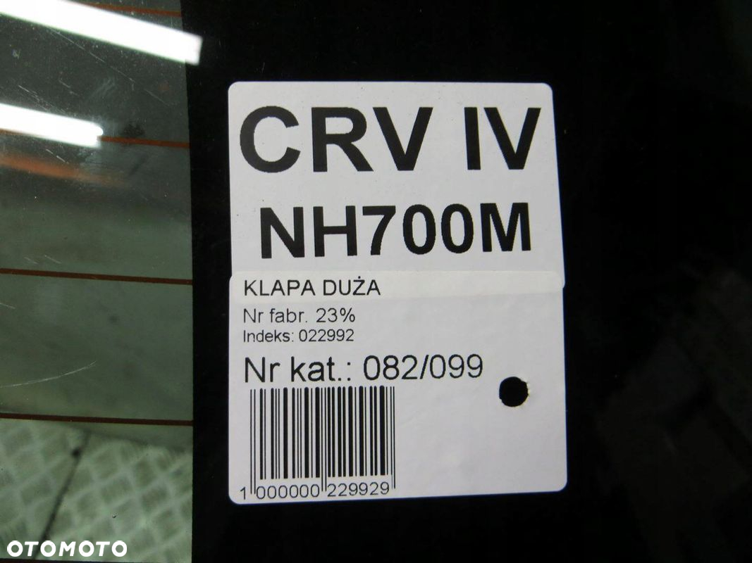HONDA CR-V IV KLAPA BAGAŻNIKA NH700M 12- - 7