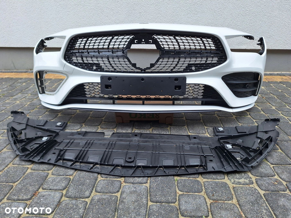MERCEDES CLA AMG 118 W118 19-23 ZDERZAK PRZÓD PRZEDNI+BDB GRILL+KRATKI+PŁYTA ORYG A1188853901 WYSYŁKA 24H