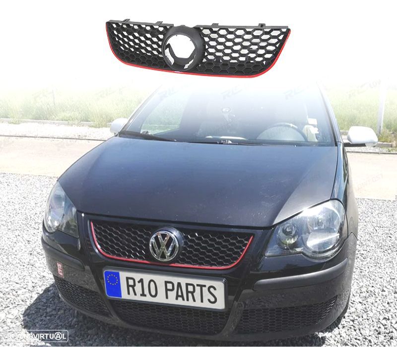 GRELHA COLMEIA FRONTAL VOLKSWAGEN VW POLO 05-09 LOOK GTI - 1