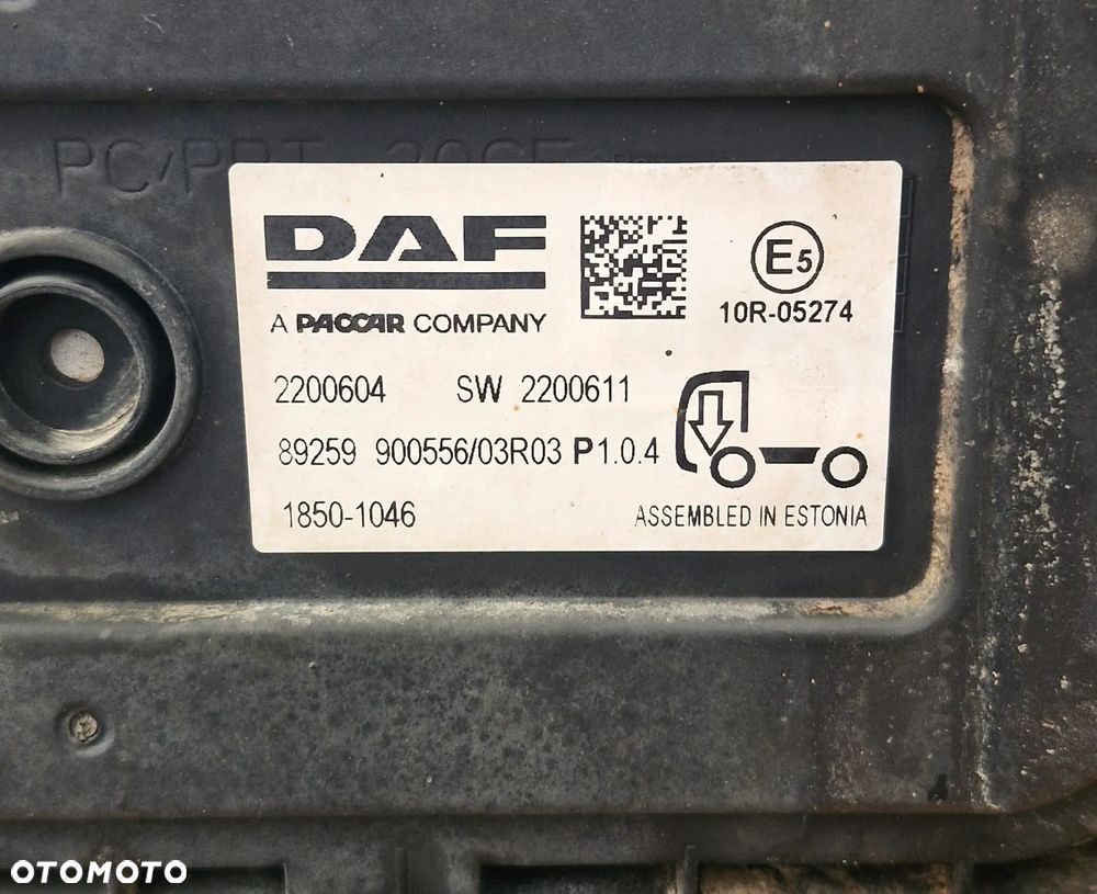 DAF XF 106 EURO 6 LIFT KOMPUTER STEROWNIK ŚWIATEŁ 2200604 2200605 - 4