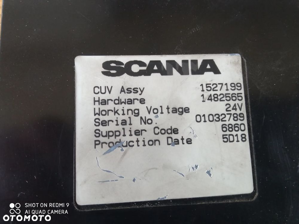 sterownik świateł CUV Scania R nr 1527189/1482565 - 1