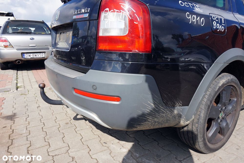 ZDERZAK TYLNY PDC OCTAVIA II 1Z5 LIFT KOMBI 9910 PDC SCOUT CZARNY SKODA 2008-2013 - 2