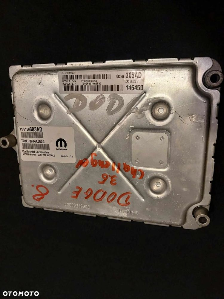 dodge challenger 3.6 sterownik silnika P051150883AD - 1