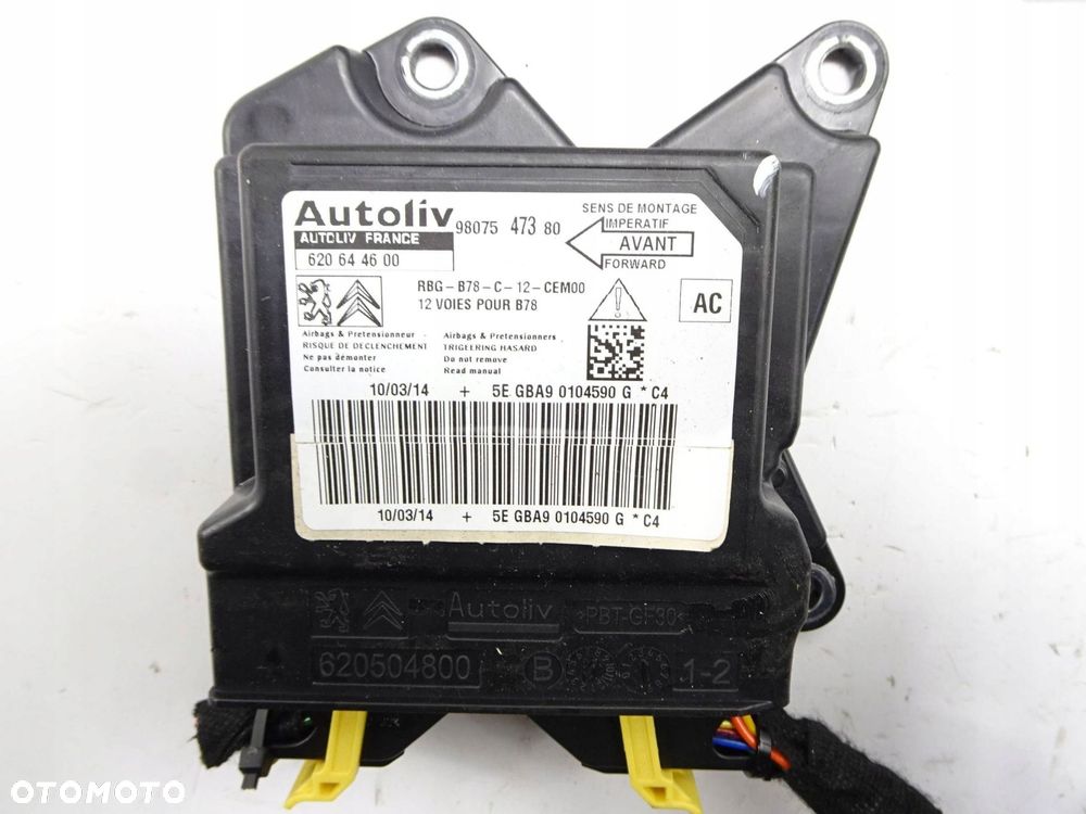 poduszki pasy airbag kpl. citroen c4 picasso ii - 6