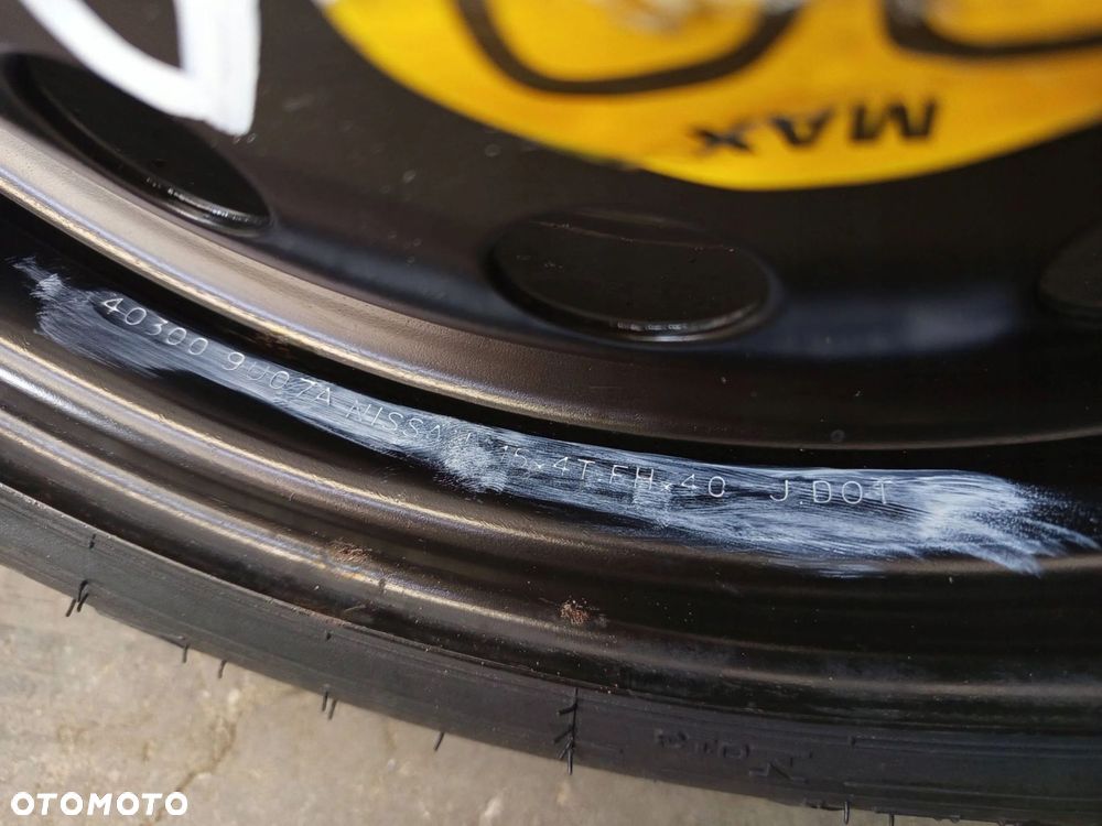 KOŁO DOJAZDOWE NISSAN NOTE I E11 R15 4x100 ET40 403009U07A - 6
