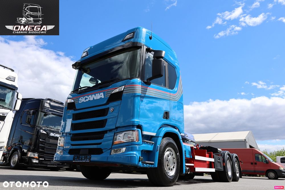 Scania R 450 Hakowiec // Oś skrętna // PALFINGER // Klima postojowa / - 21