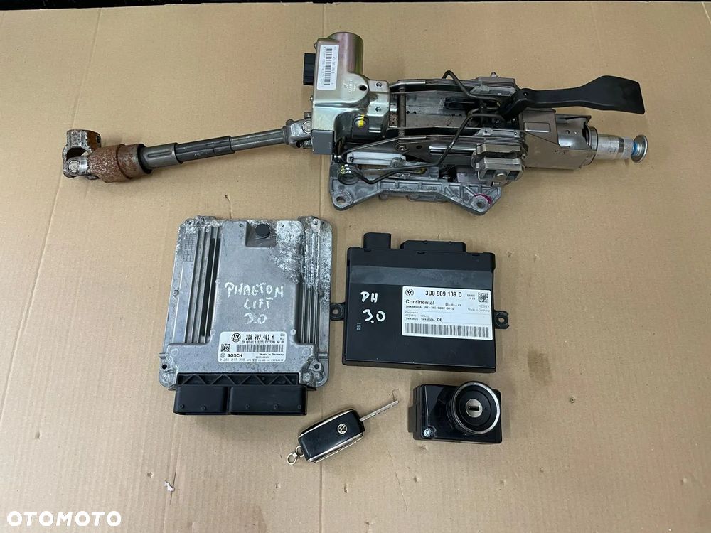 VW PHAETON LIFT 3.0 TDI ZESTAW DO ODPALENIA KESSY 3D0907401H 3D0909139D - 1