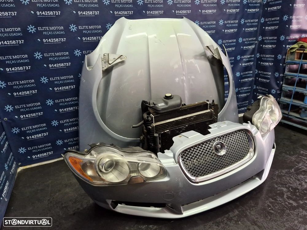Frente completa usada JAGUAR XF X250 2.7D parachoques guardalamas capot oticas radiadores - 2