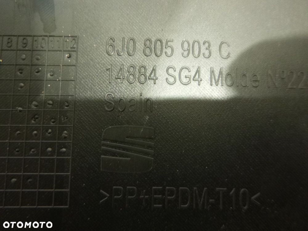 seat ibiza iv 6j 12r- lift spoiler zderzaka przód nowy oryginał - 2