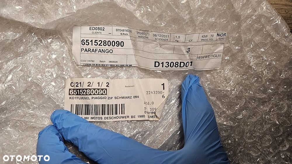 Błotnik Piaggio Zip  6515280090 - 9