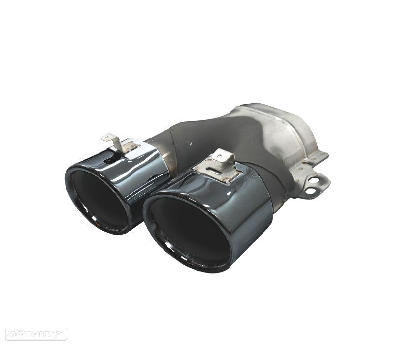 DIFUSOR MERCEDES W206 AMG 21- LOOK C43 + PONTEIRAS DE ESCAPE PRETAS - 9