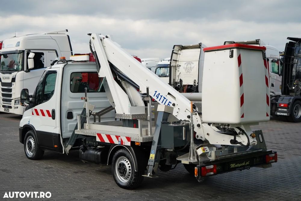 Iveco DAILY 35-140 / Platformă de lucru aeriană / FRANCE ELEVATEUR 141 TLE / 4 STABILIZATOARE / MANUALĂ / 2020 - 5