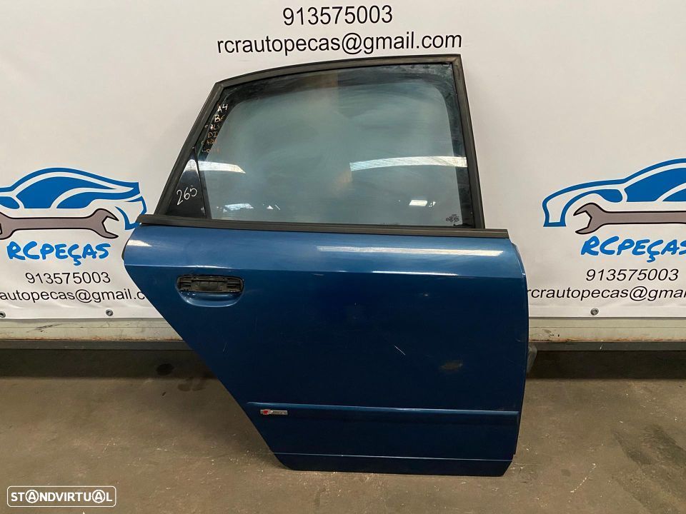 PORTA TRASEIRA TRÁS DIREITA AUDI A4 B6 SLINE S-LINE S LINE FECHO ELEVADOR MOTOR PUXADOR VIDRO - 1