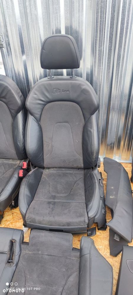 FOTEL FOTELE AUDI A4 B8 S LINE SKÓRA + MATERIAŁ ! - 7