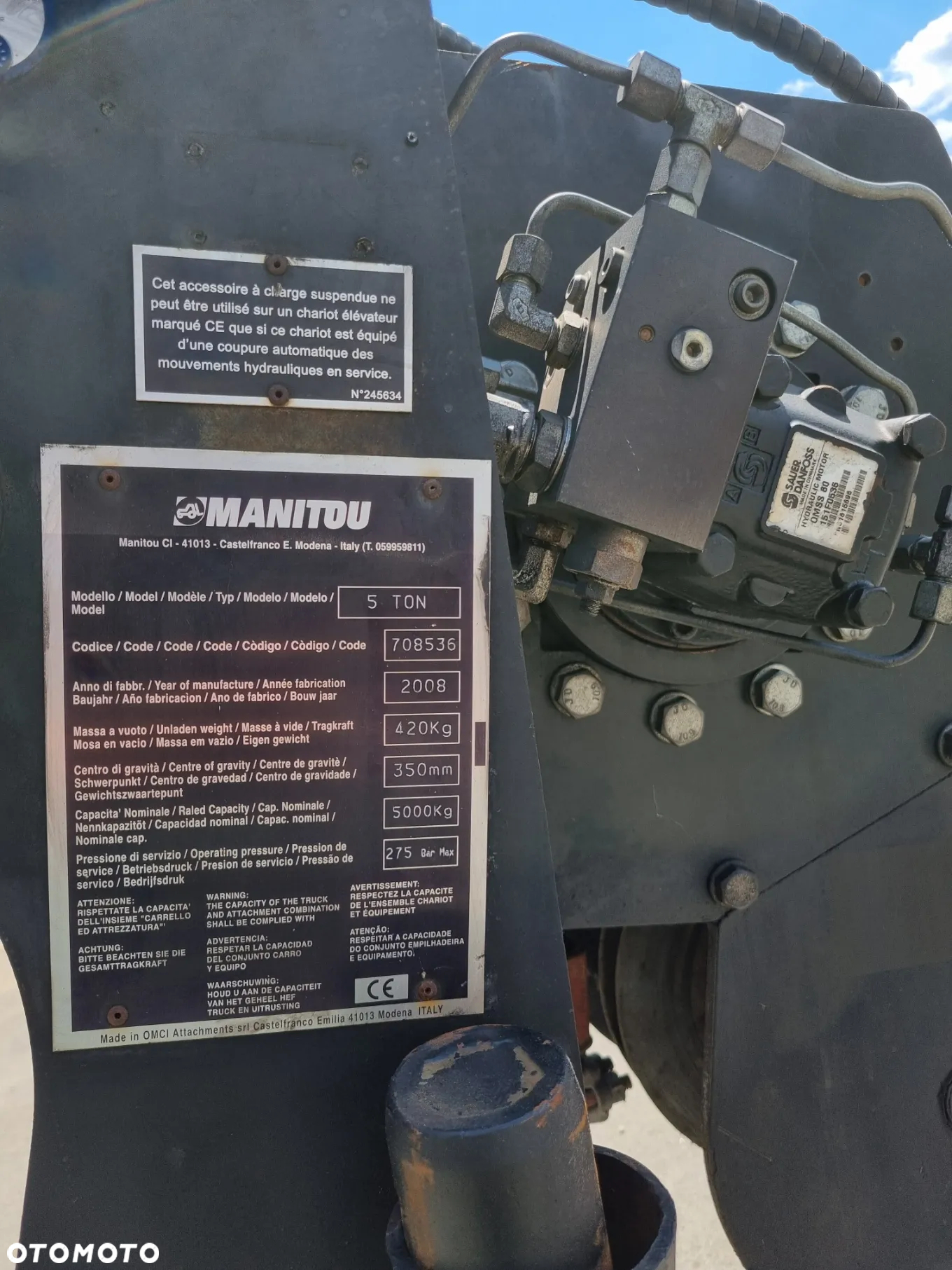 Manitou Ładowarka teleskopowa 18 metrów MRT1840 EASY-ST3B Kosz (Pilot 2 funkcje) Wciągarka Łyżka Widły z Norwegii Jak Nowa 2015r 4100mtg - 26