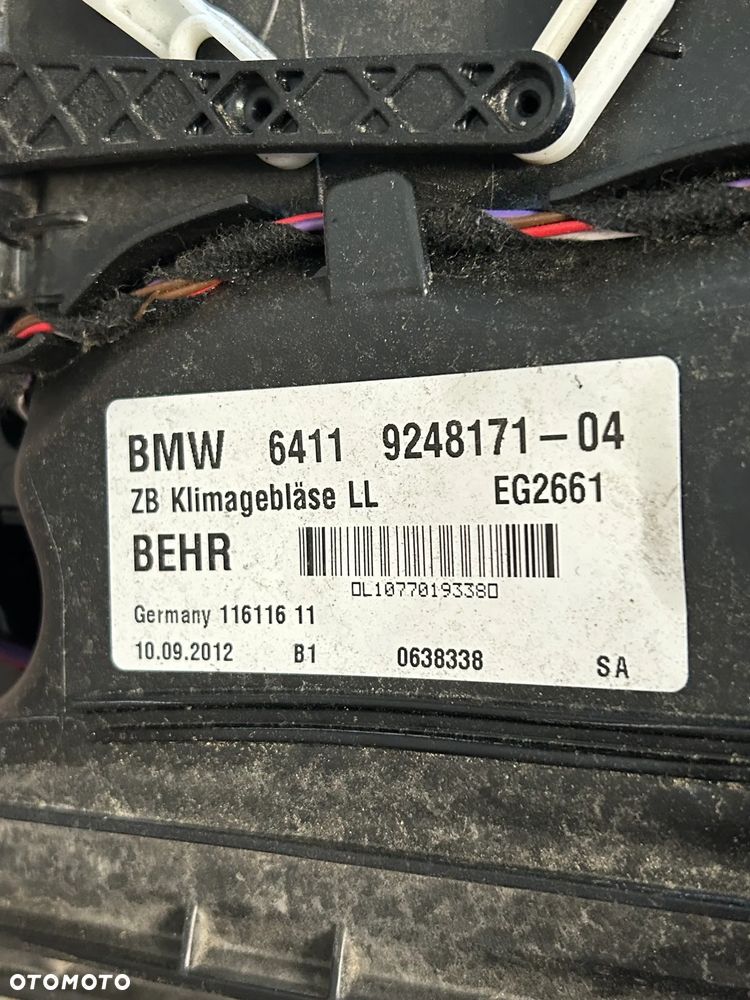 BMW F01 F06 F07 F10 F11 F12 OBUDOWA NAWIEWU DMUCHAWA 9248171 - 3