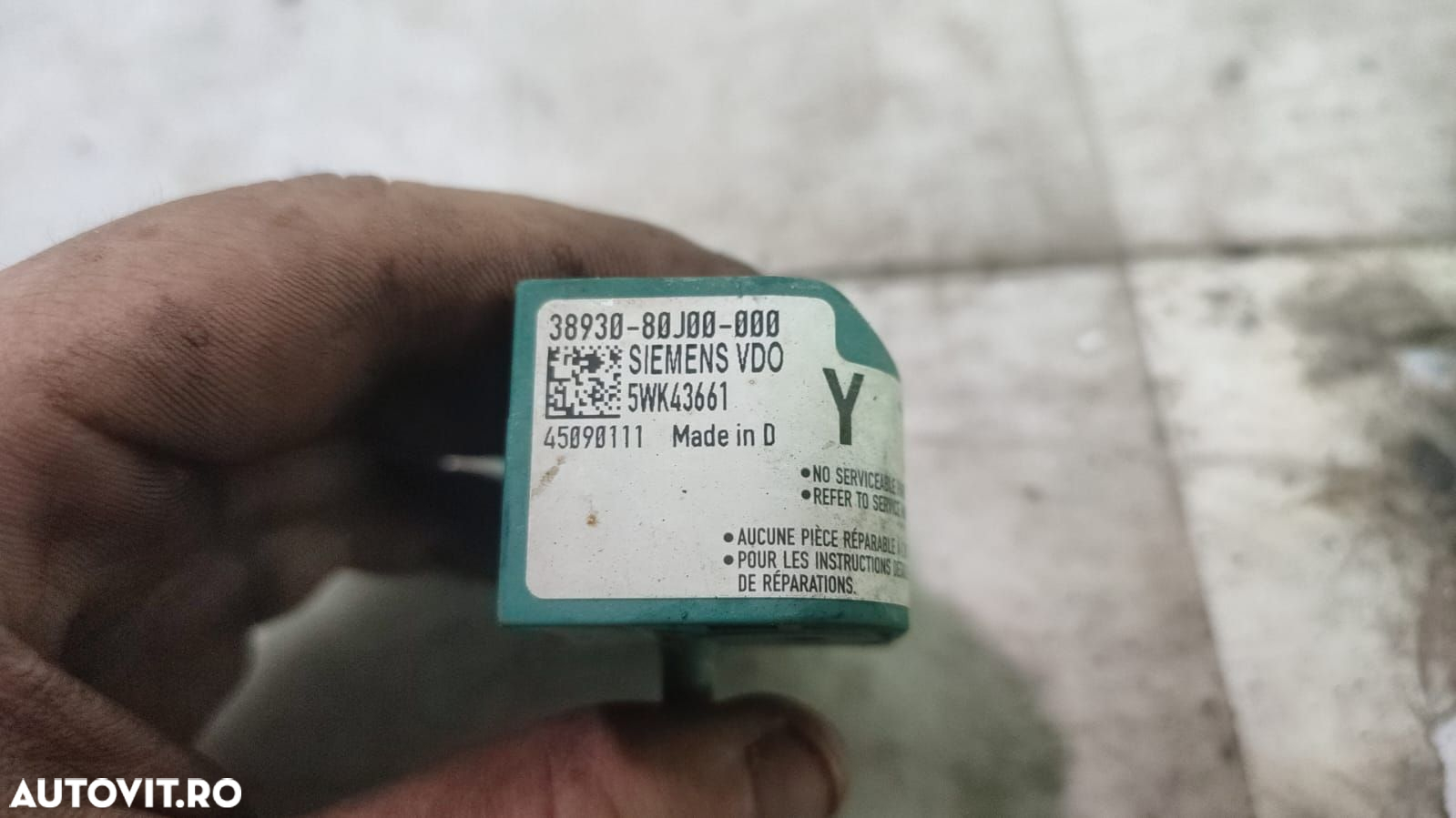 Senzor airbag 5wk43661 38930-80j00-000 Suzuki SX4 1 [2006 - 2014] - 2