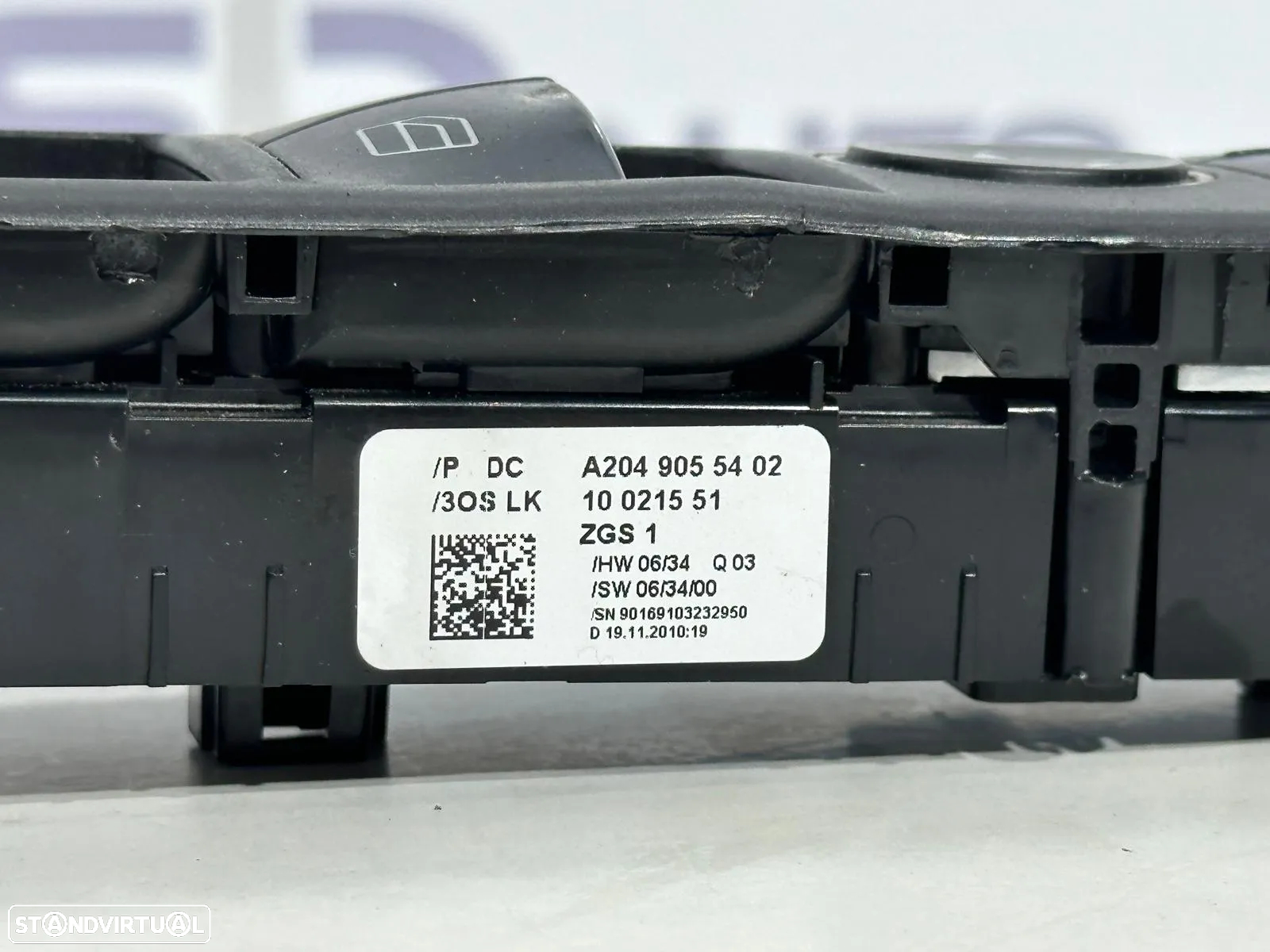 Interruptor Vidros Frente Esquerdo - Mercedes C-Class (W204) - 3