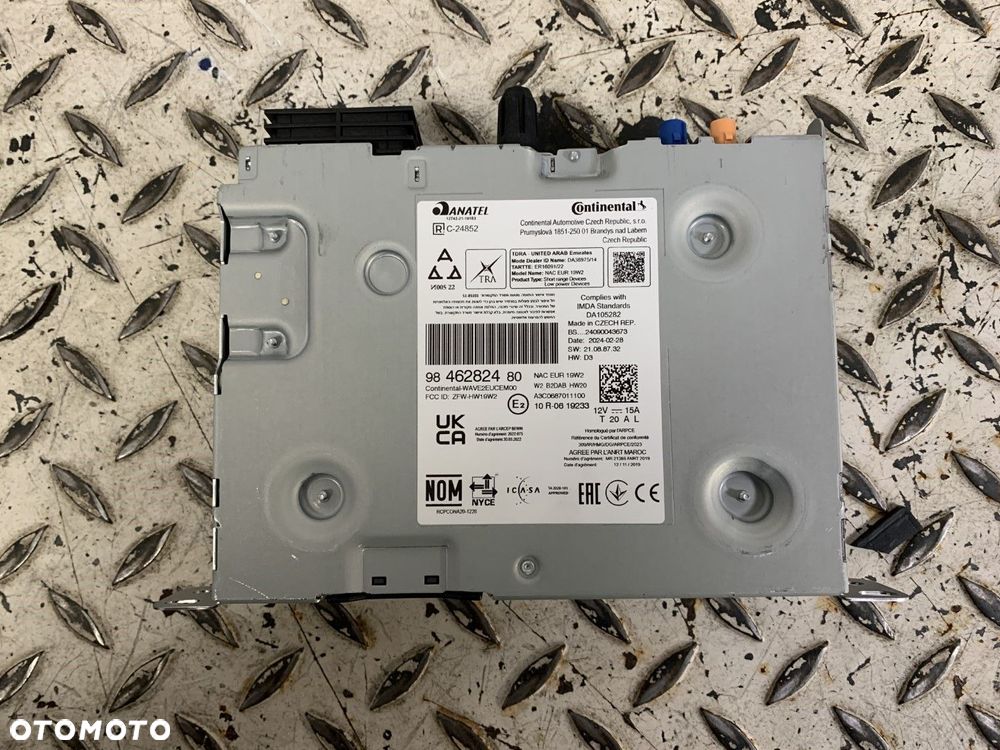 NOWE ORYGINALNE RADIO PANEL MODUŁ NAWIGACJA OPEL CROSSLAND X CITROEN C3 III 20-23 9846282480 - 2