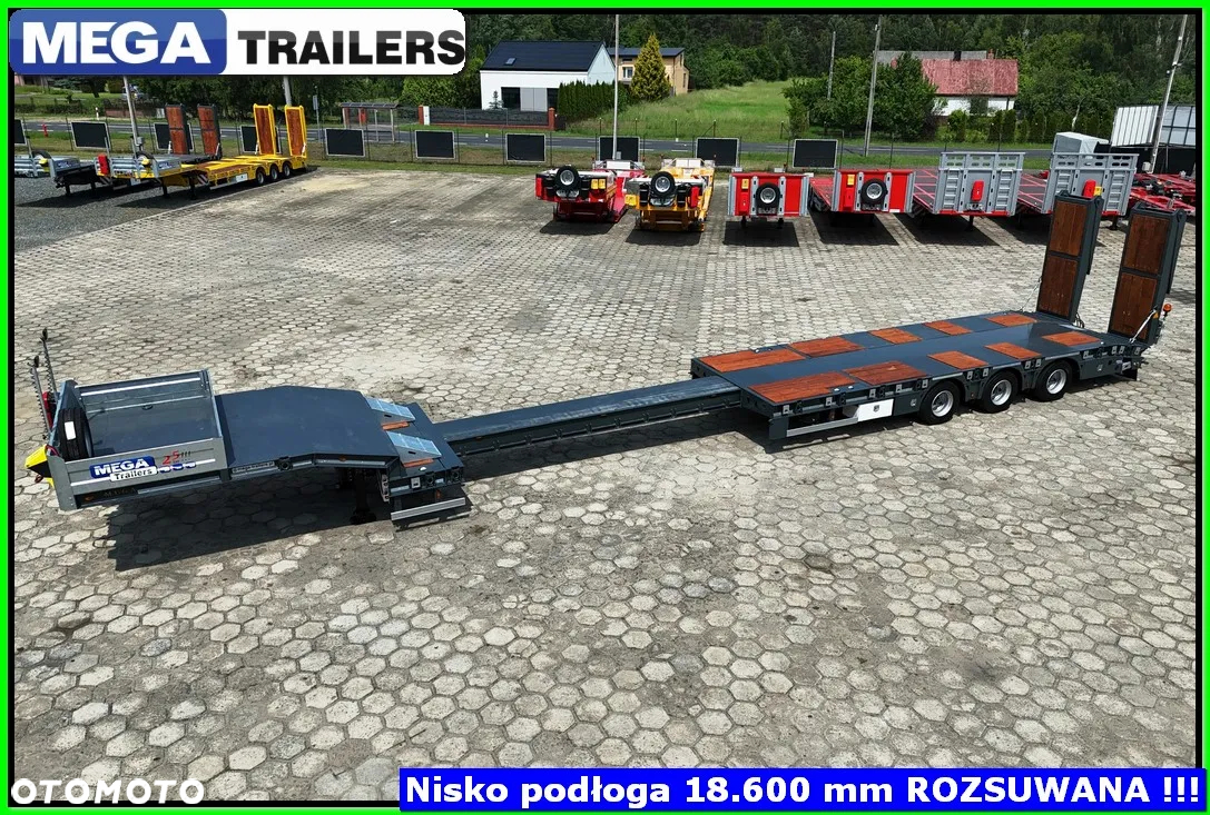 Mega Nisko-podwoziowa dł. 18,60 Mm, ROZSUWANA - KONTENERY 20, 30, 40 Ft !!! - 9