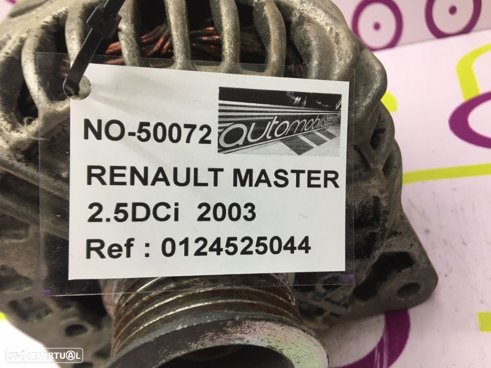 Alternador Renault Master  2.5D 80Cv de 2003 - Ref : 0124525044 - NO50072 - 4