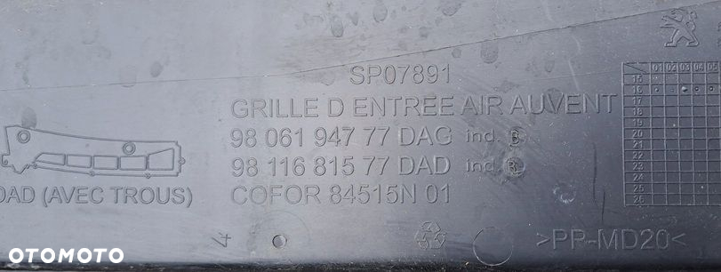 TOYOTA PROACE II EXPERT ZAFIRA D 16-23R PODSZYBIE PRAWE ORYG EU 9806194777 - 2