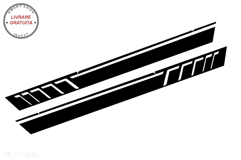 Bandouri Laterale Mercedes G-Class W463 (1989-2017) cu Stickere Laterale Negru Mat- livrare gratuita - 6