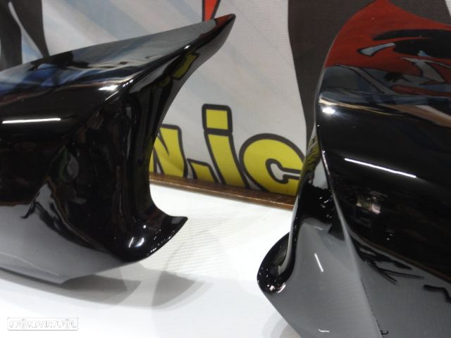 Capas, carcaça espelhos M4 look preto brilhante BMW F10 F11 F18 Pre LCI 2011-2013 em plástico - 8