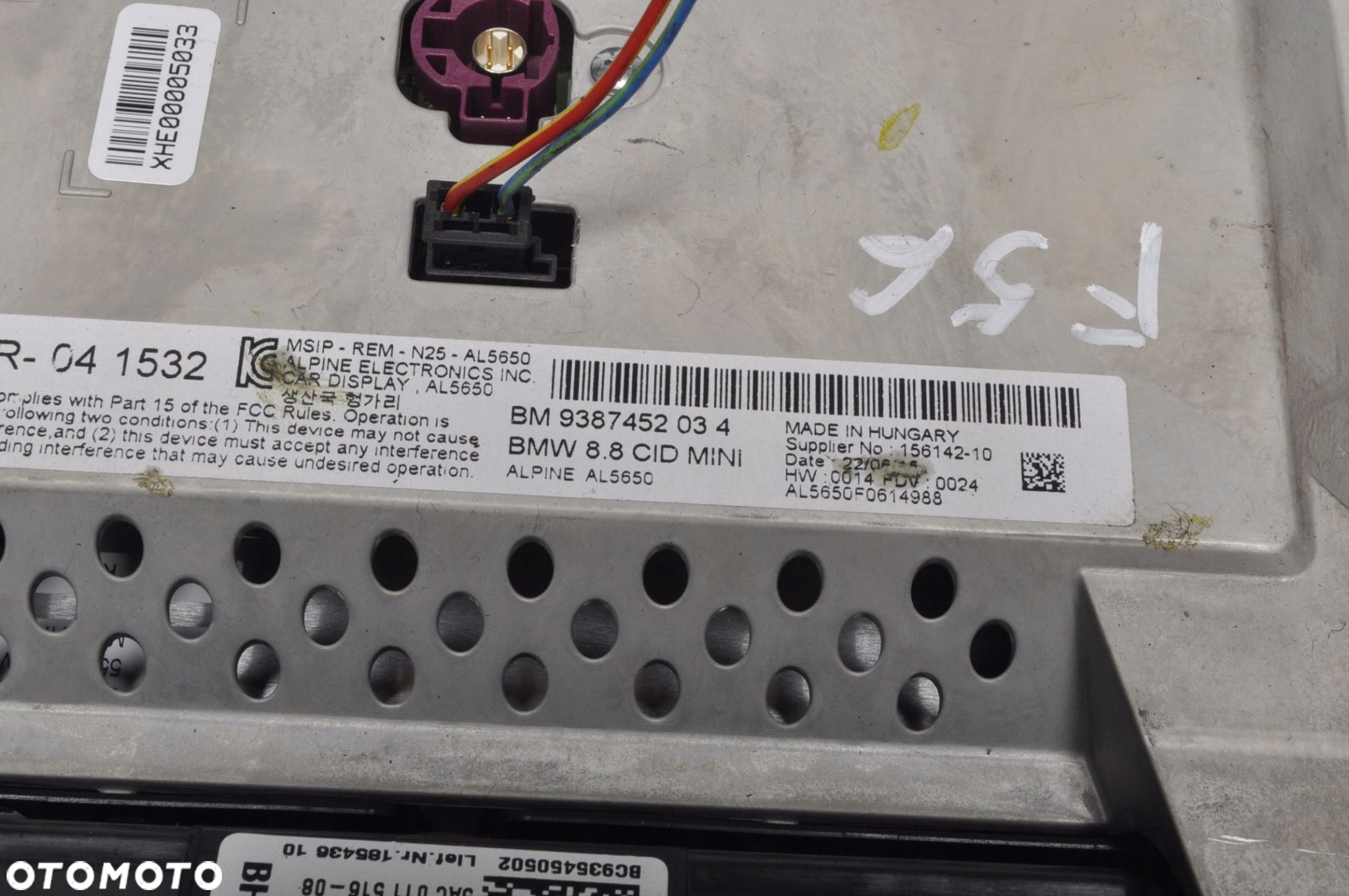 MINI F56 WYŚWIETLACZ EKRAN NAWIGACJI 9387452 - 4