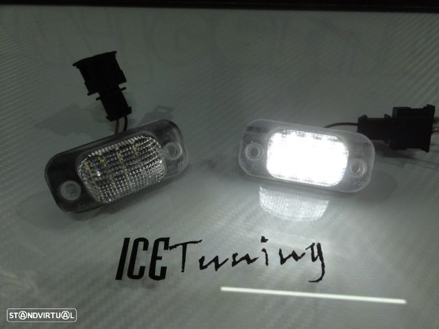 Suporte De Lâmpada De Matricula Com Led Branco Para VW Golf 3, polo 6N 94-99,  Seat Ibiza 6K 93-99, Cordoba 93-02 - 18