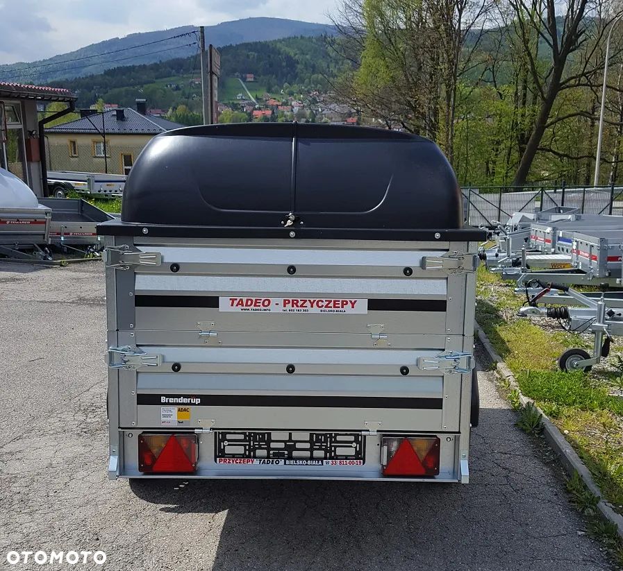 Brenderup 1205S uchylna + podwójne burty + pokrywa ABS - 11