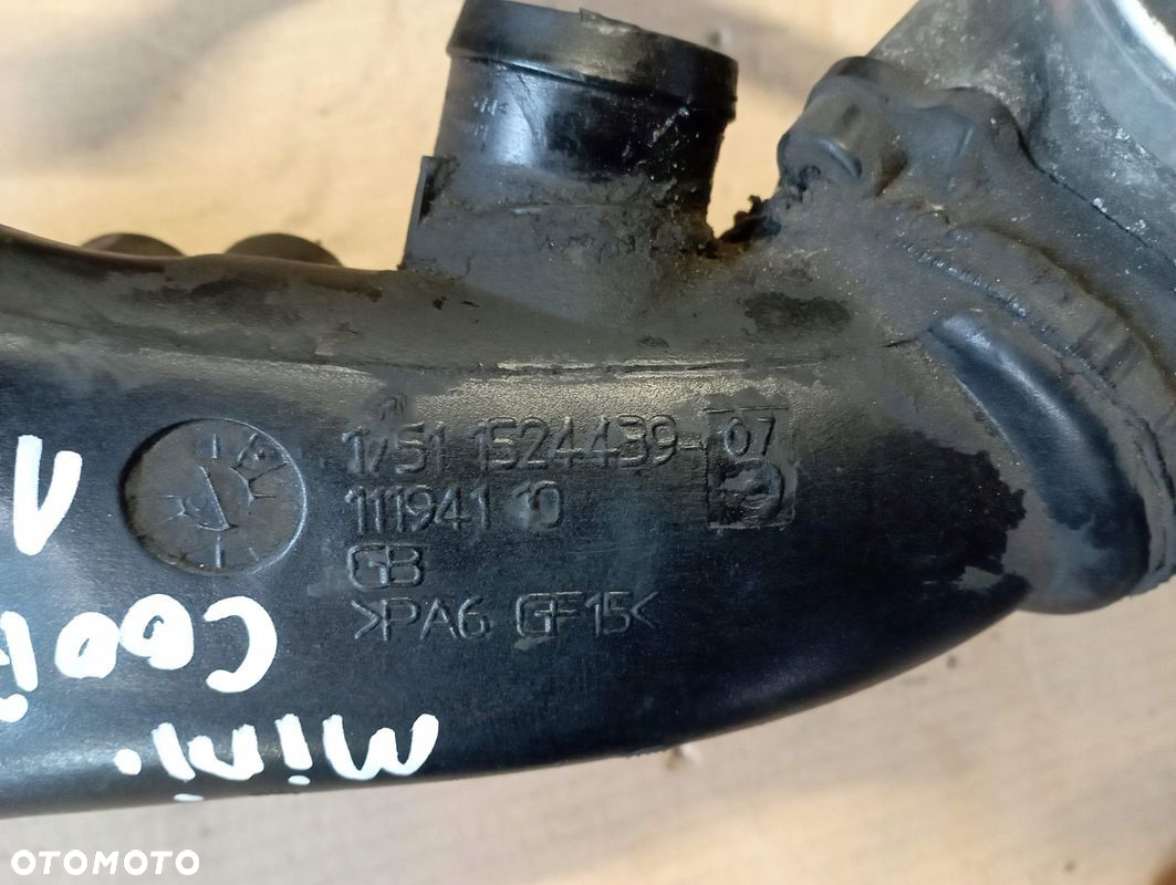 MINI COOPER R50 RURA PRZEWÓD INTERCOOLERA PRZEPUSTNICA 1524439 1503358 - 2