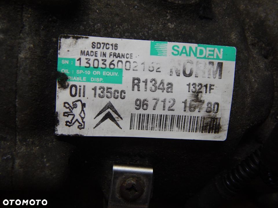 Pompa klimatyzacji 1.6 2.0 hdi Citroen c4 c5 Peugeot 508 208 Ford Volvo 07-17 Łuków części - 4