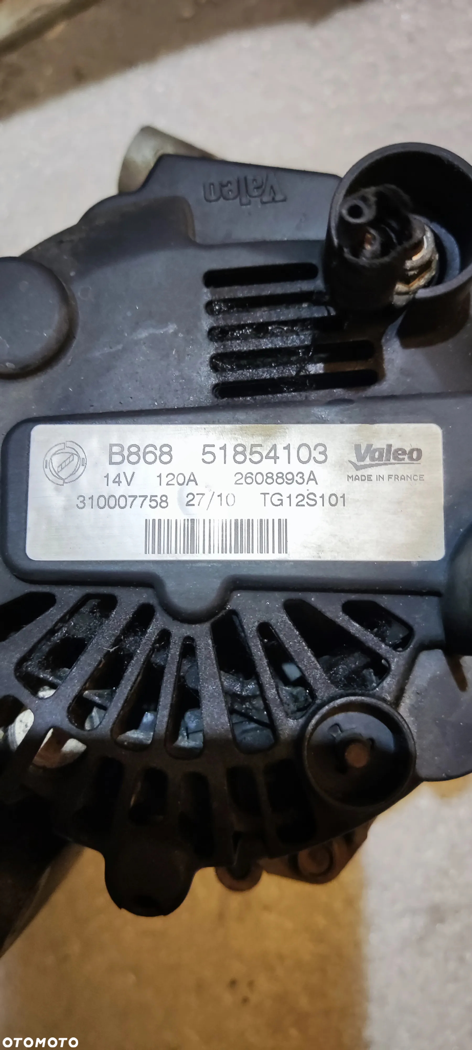 ALTERNATOR 51854103 FIAT ALFA ROMEO 1.3 M-JET JTDM - 2