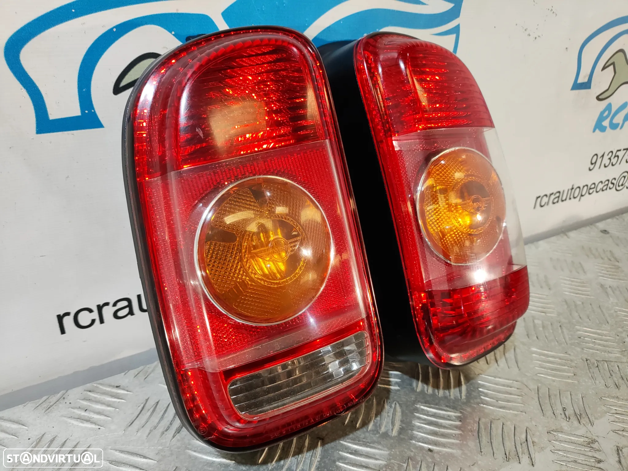 FAROLIM FAROLINS TRASEIRO TRÁS ESQUERDO DIREITO MINI COOPER R55 CLUBMAN 63212755115 2755115 63212755116 27551156 - 3