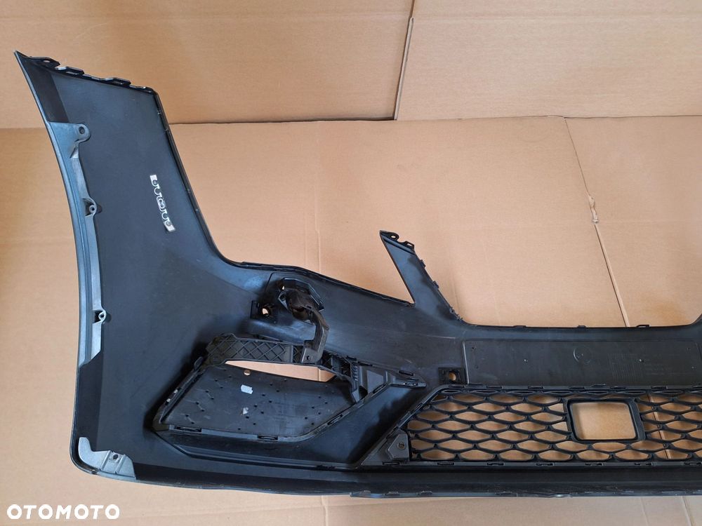 SEAT LEON III FR LIFT 16- 17-19r NIE KLEJONY! B.ŁADNY-SZARY MET. ZDERZAK PRZÓD PRZEDNI 5F0807221AB WYSYŁKA 24H - 12